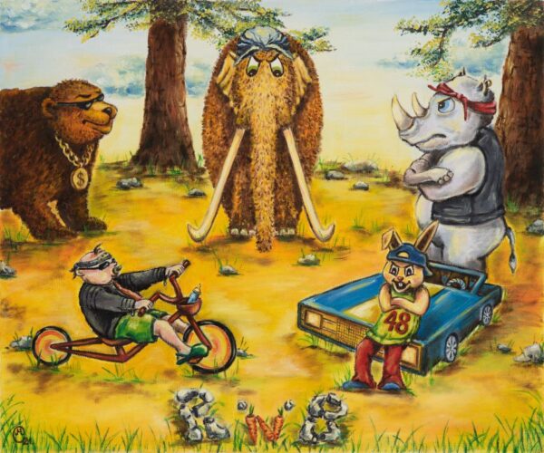 THE CREW|(Oil on canvas)