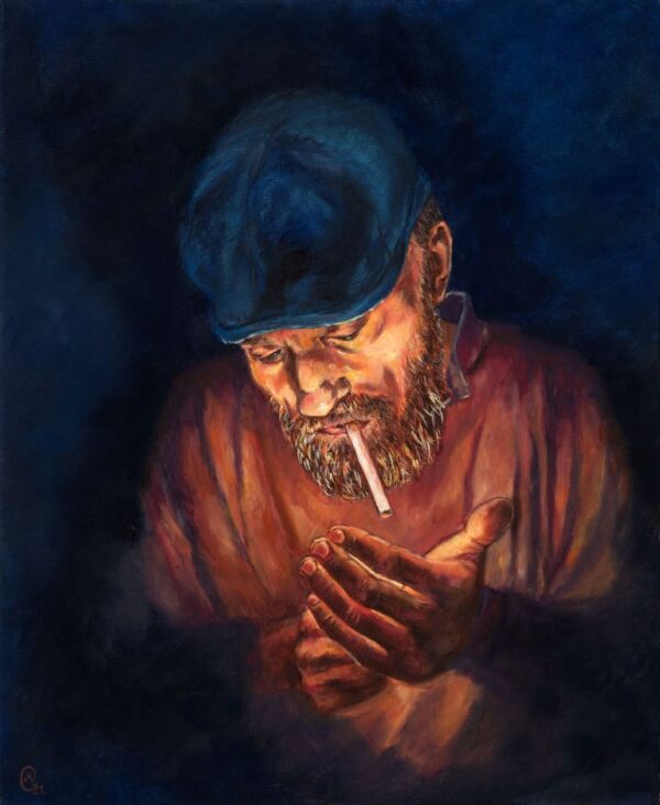 JUST A MOMENT|(Oil on canvas)