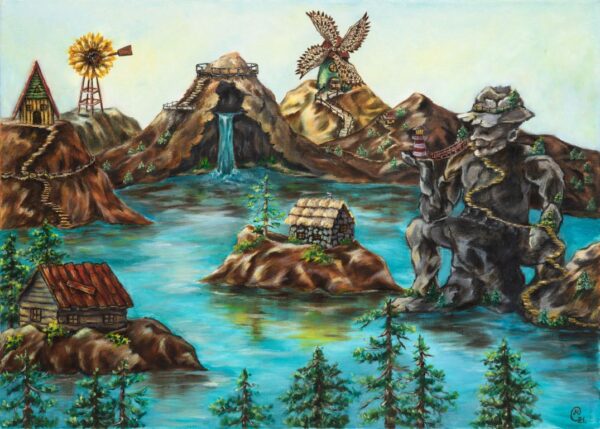 WIND FLOWER|(Oil on canvas)