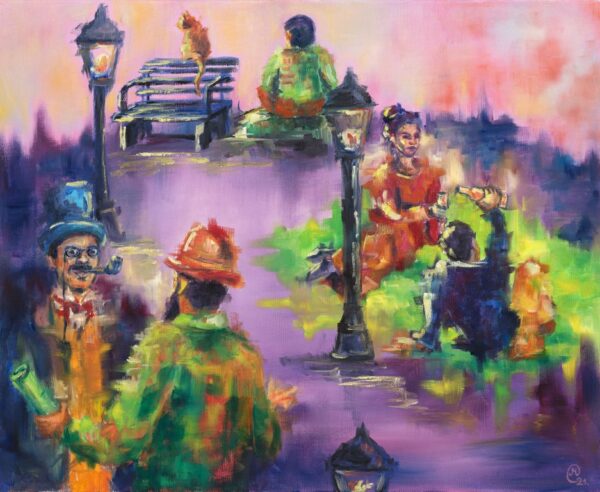 LIFE`S TREATS|(Oil on canvas)