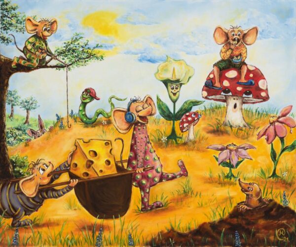 HAPPY DAY|(Oil on canvas)