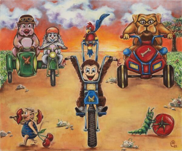 RAIDERS|(Oil on canvas)